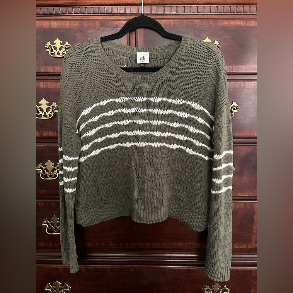 CAbi Olive Sweater - Picture 2 of 6